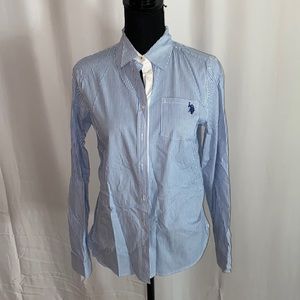 Baby blue polo button down